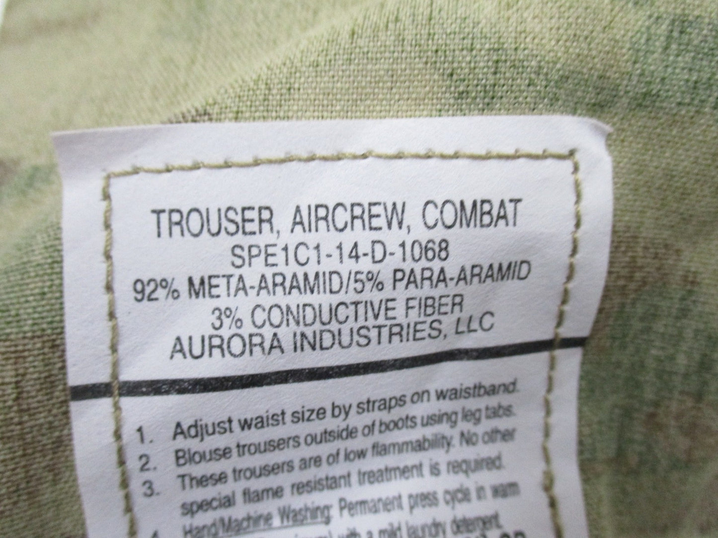 NEW ARMY OCP AIRCREW TROUSER A2CU AVIATION FUELER PANTS MULTICAM X-LARGE/REGULAR