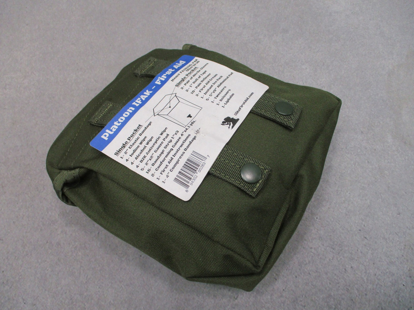 Elite First Aid Platoon IFAK Tactical Medical Pouch Kit Olive Drab New
