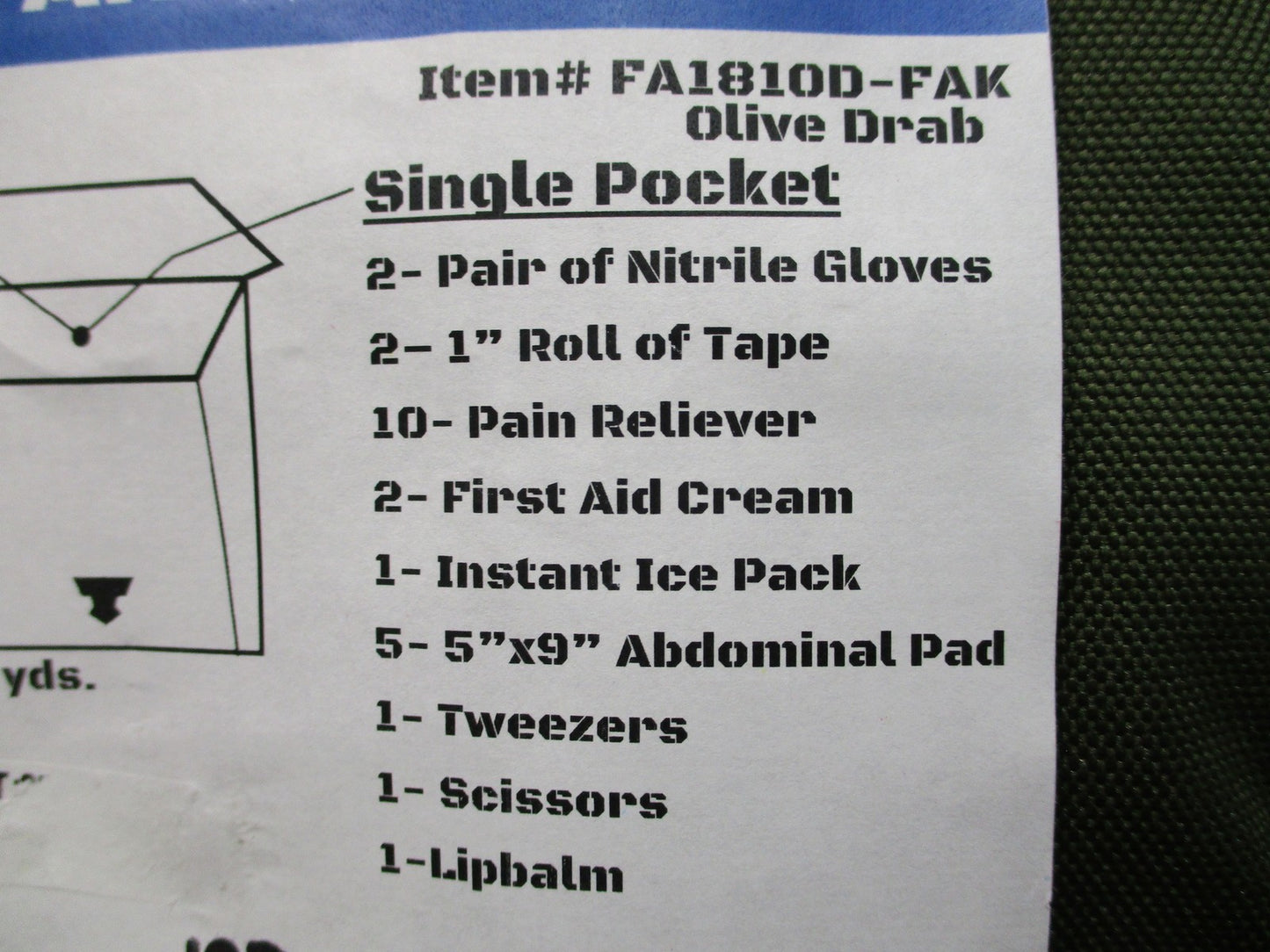 Elite First Aid Platoon IFAK Tactical Medical Pouch Kit Olive Drab New
