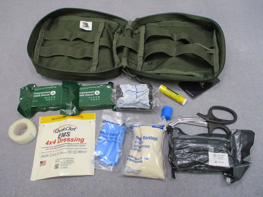 Elite First Aid Military IFAK Advanced Tactical Trauma Kit Olive Drab New