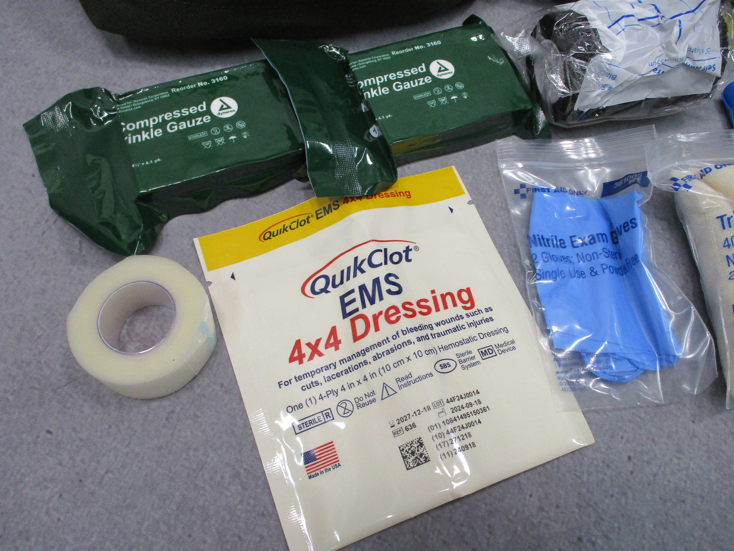 Elite First Aid Military IFAK Advanced Tactical Trauma Kit Olive Drab New