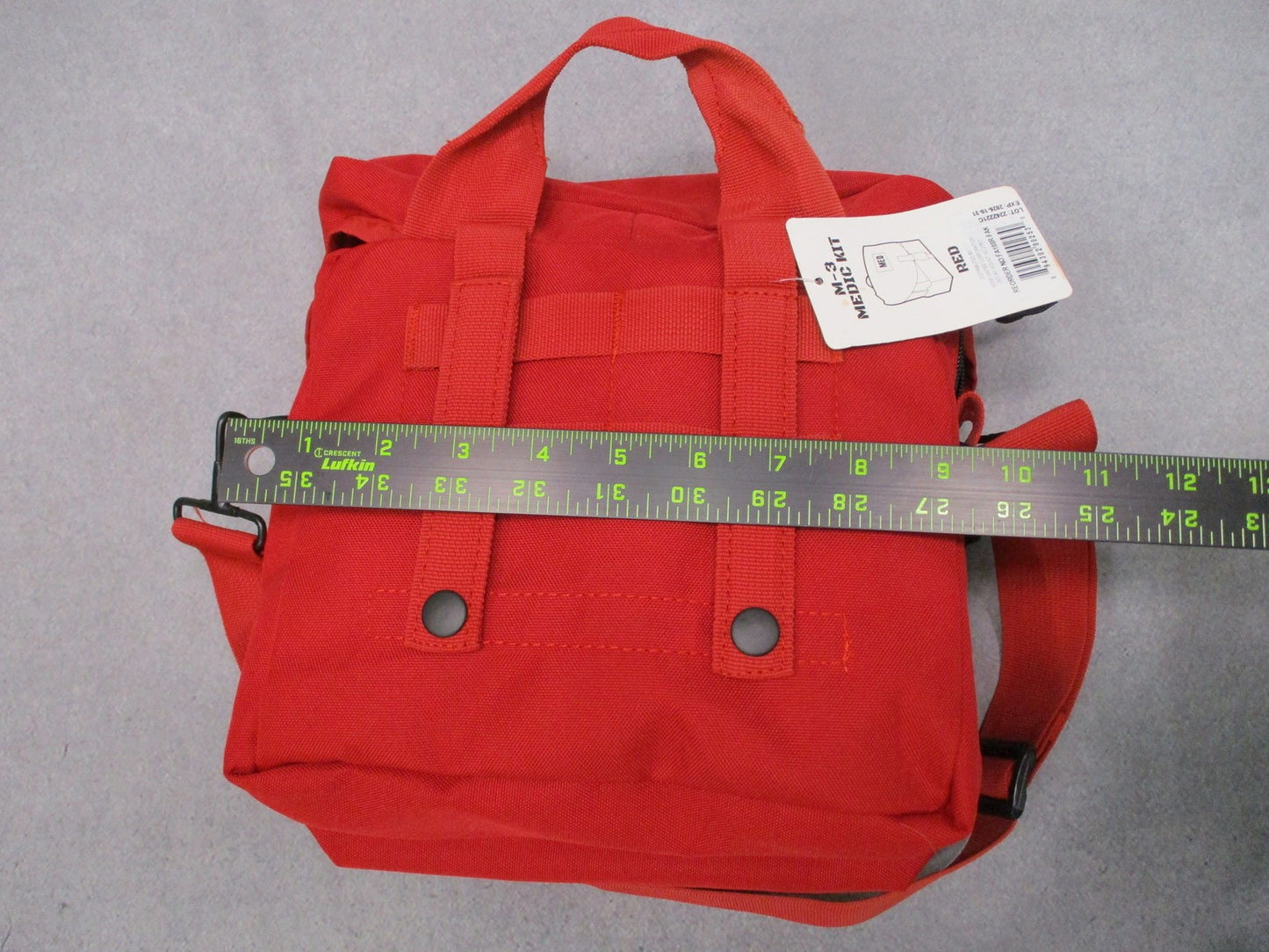 Tri-Fold First Aid M-3 Medic Kit Tactical Medical Bag Red Combat Life Saver CLS