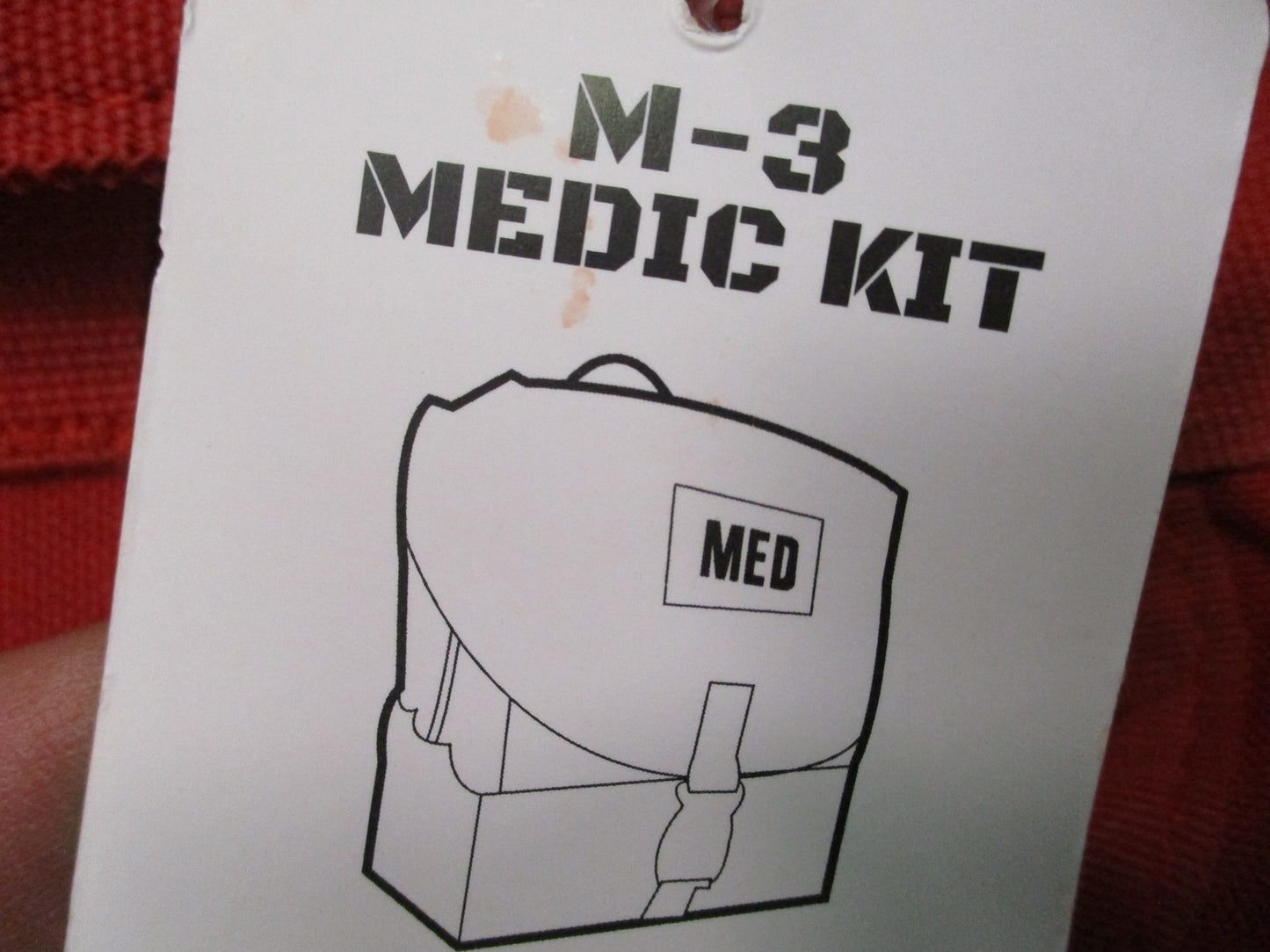 Tri-Fold First Aid M-3 Medic Kit Tactical Medical Bag Red Combat Life Saver CLS