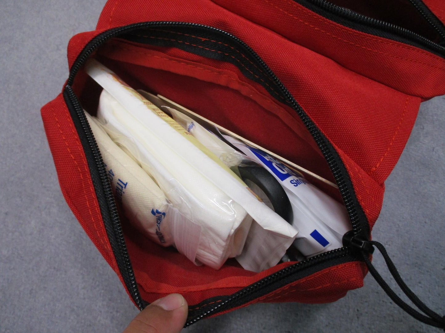 Tri-Fold First Aid M-3 Medic Kit Tactical Medical Bag Red Combat Life Saver CLS