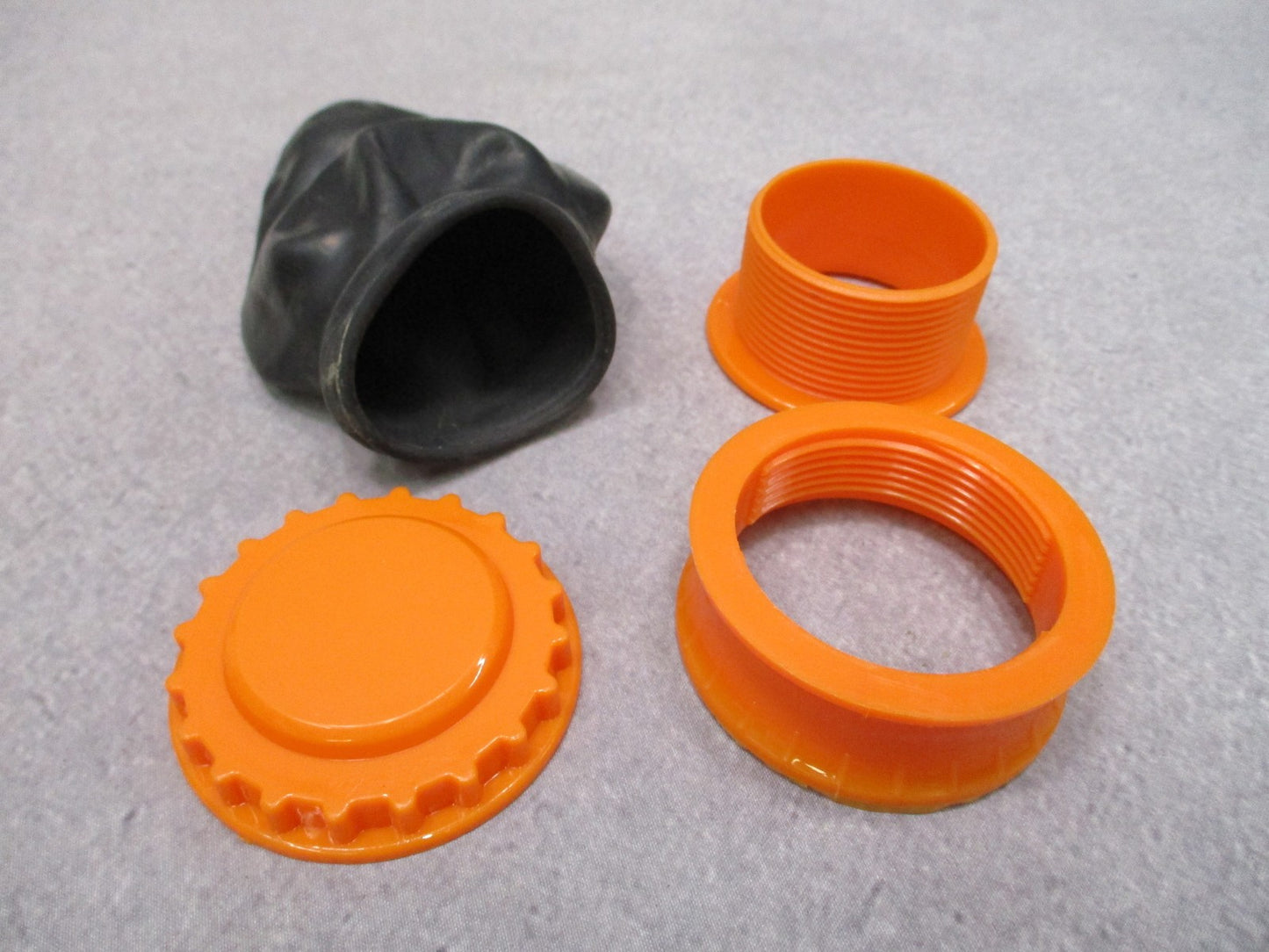 10 Pack Pocket Slingshot Launchers with Rubber Pouch – Orange/Black – Portable