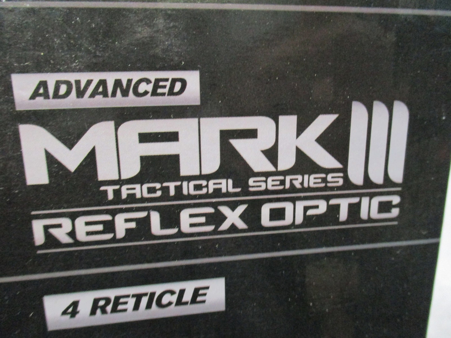 NcSTAR Mark III Tactical Series Reflex Optic 4 Reticle Red Green Blue DMRK132A