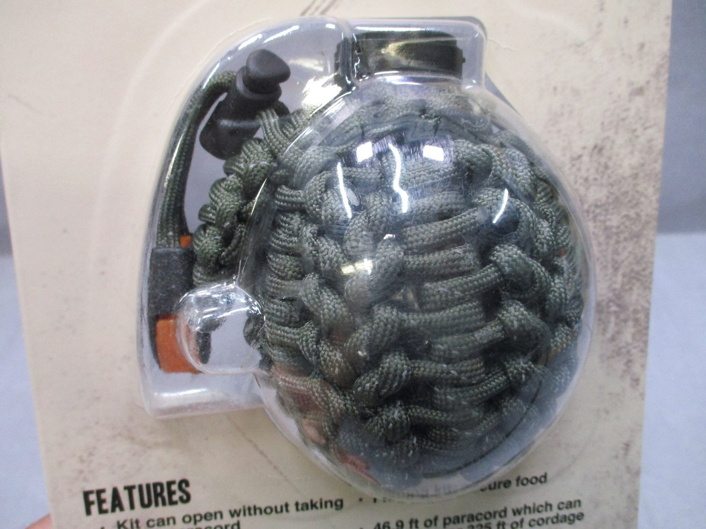 12 Survivors Paracord Survival Orb TS24003 27-Piece Camping Hiking Gear New