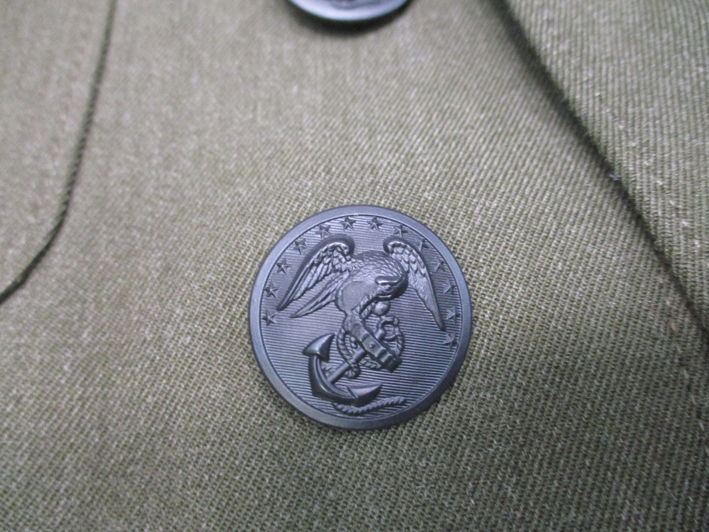 USMC Marine Corps Service Alpha Dress Jacket Size 40R Private First Class Rank