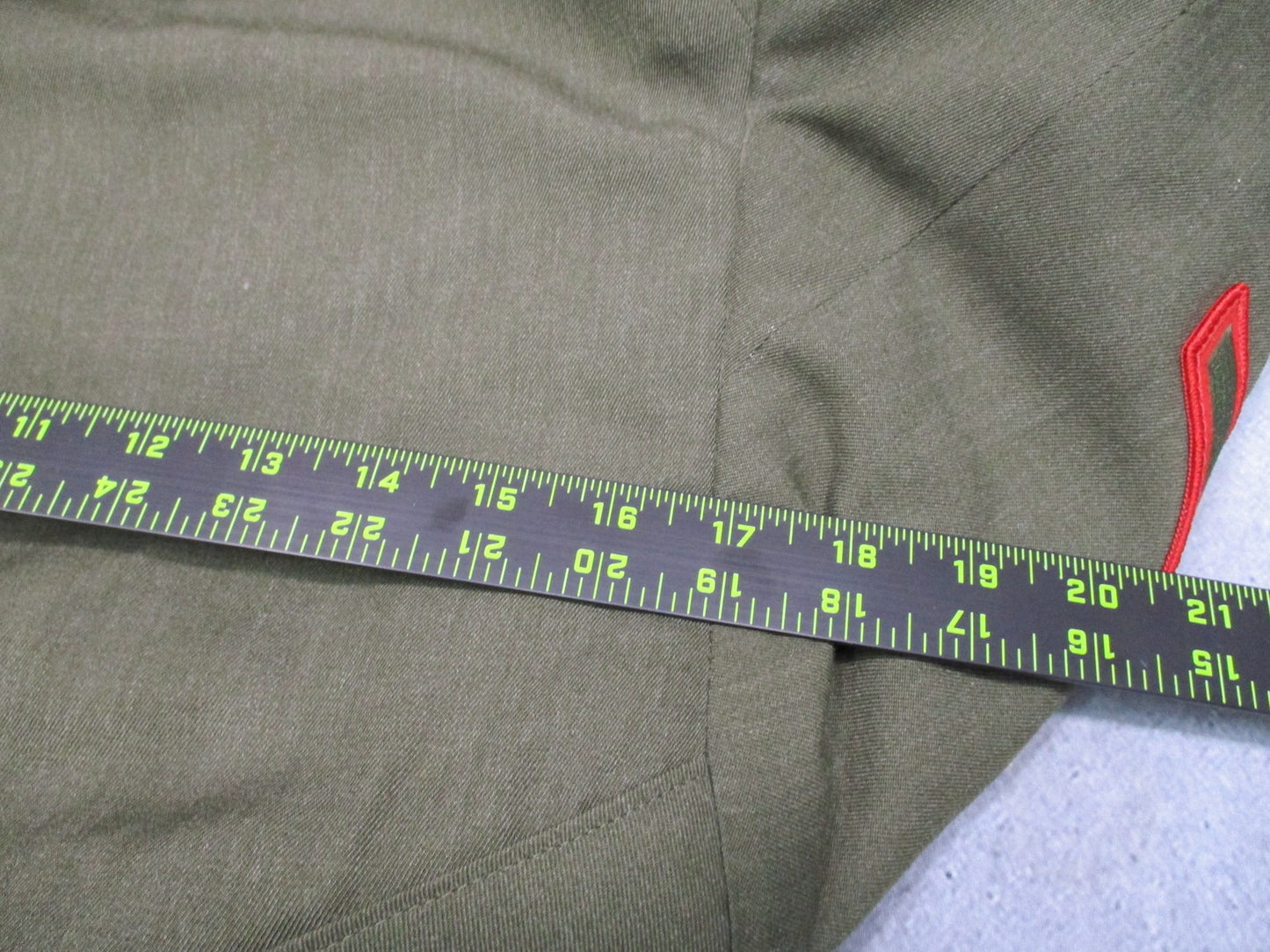USMC Marine Corps Service Alpha Dress Jacket Size 40R Private First Class Rank