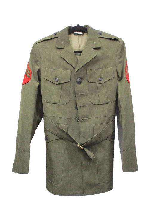 USMC Service Alpha Coat Jacket 37S Corporal Rank NSN 8405-01-279-5606 Crown