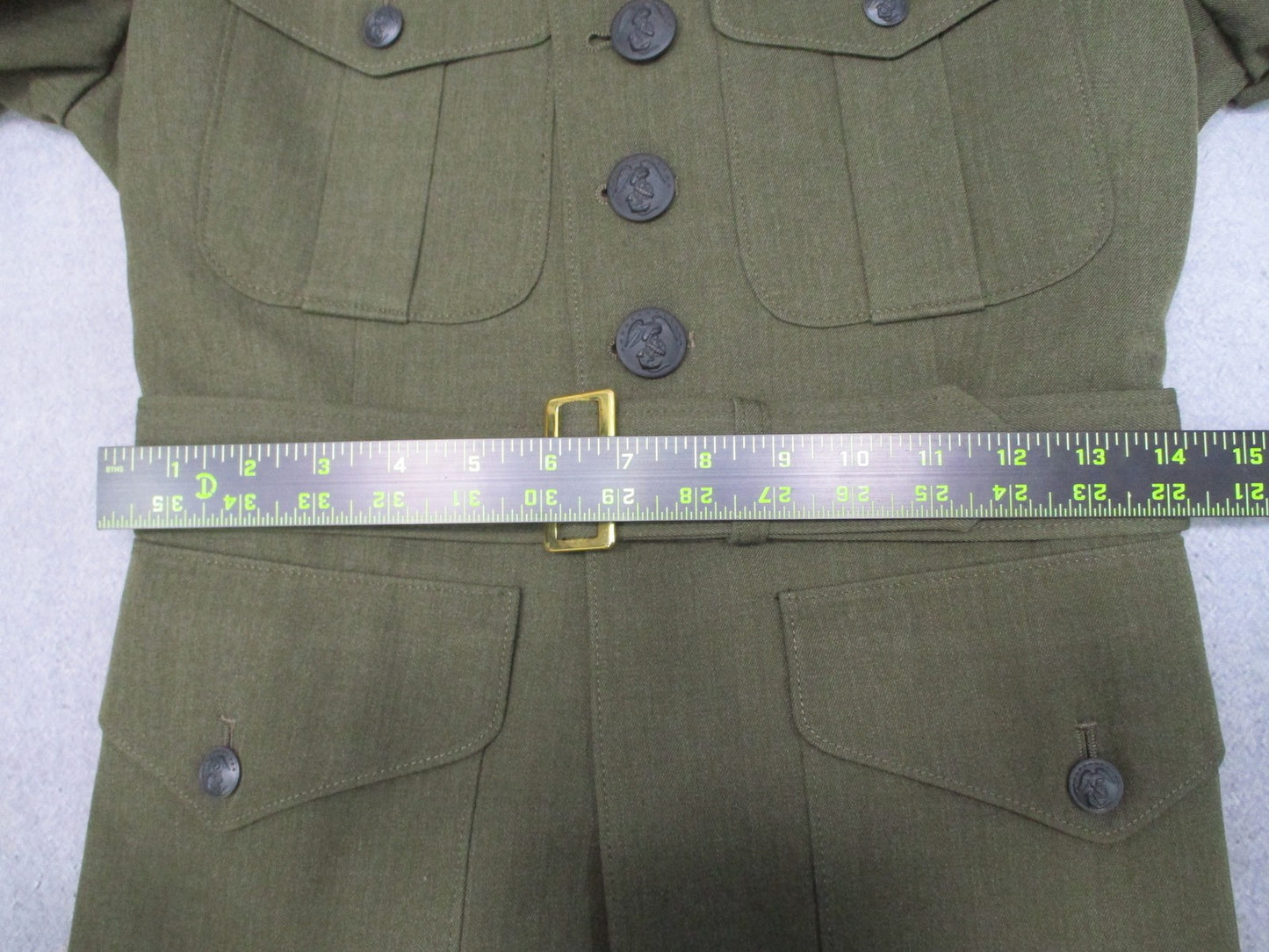 USMC Service Alpha Coat Jacket 37S Corporal Rank NSN 8405-01-279-5606 Crown