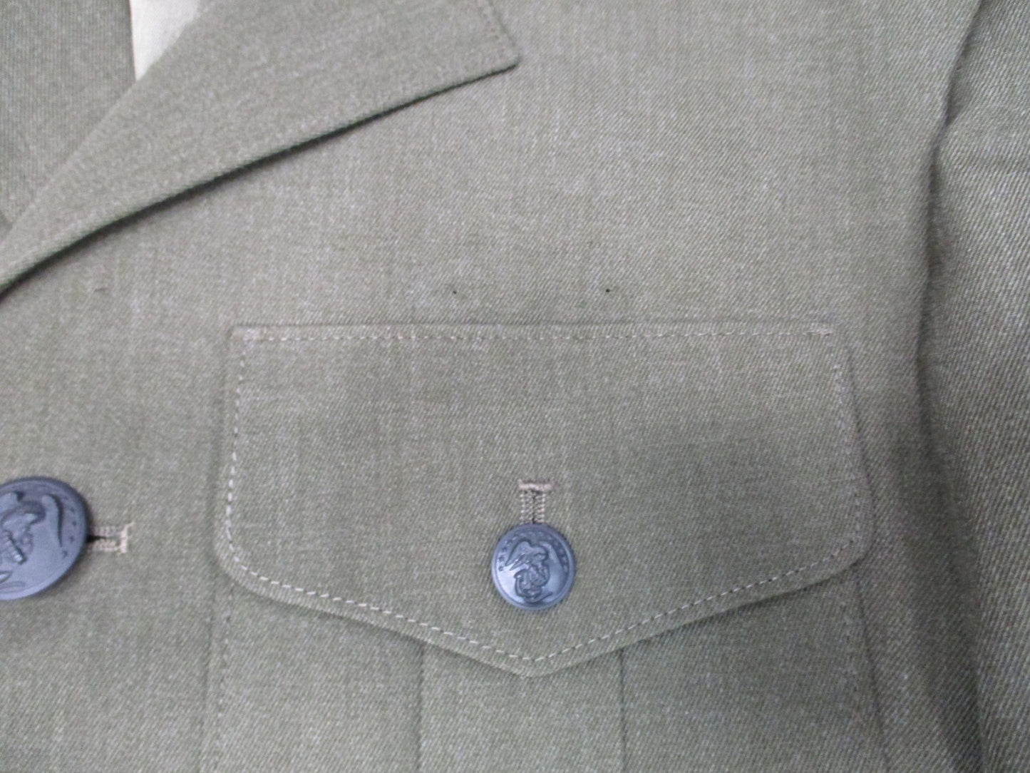 USMC Service Alpha Coat Jacket 37S Corporal Rank NSN 8405-01-279-5606 Crown