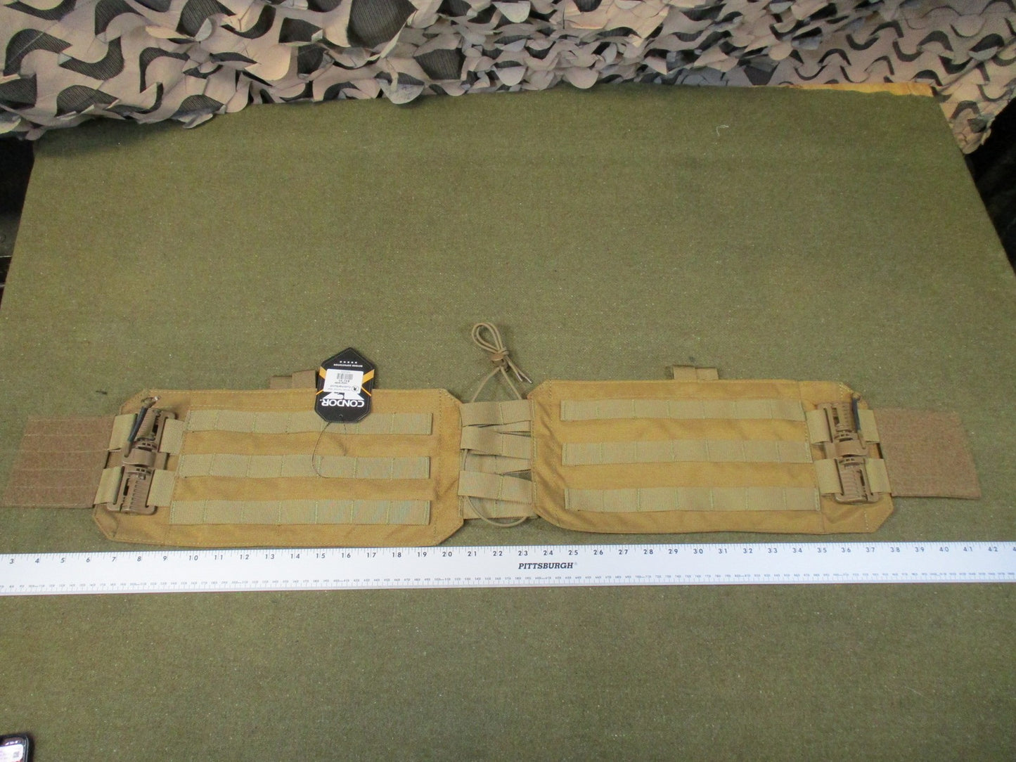 New Condor Tactical Plate Carrier Cumberbund Tan MOLLE Compatible Gear