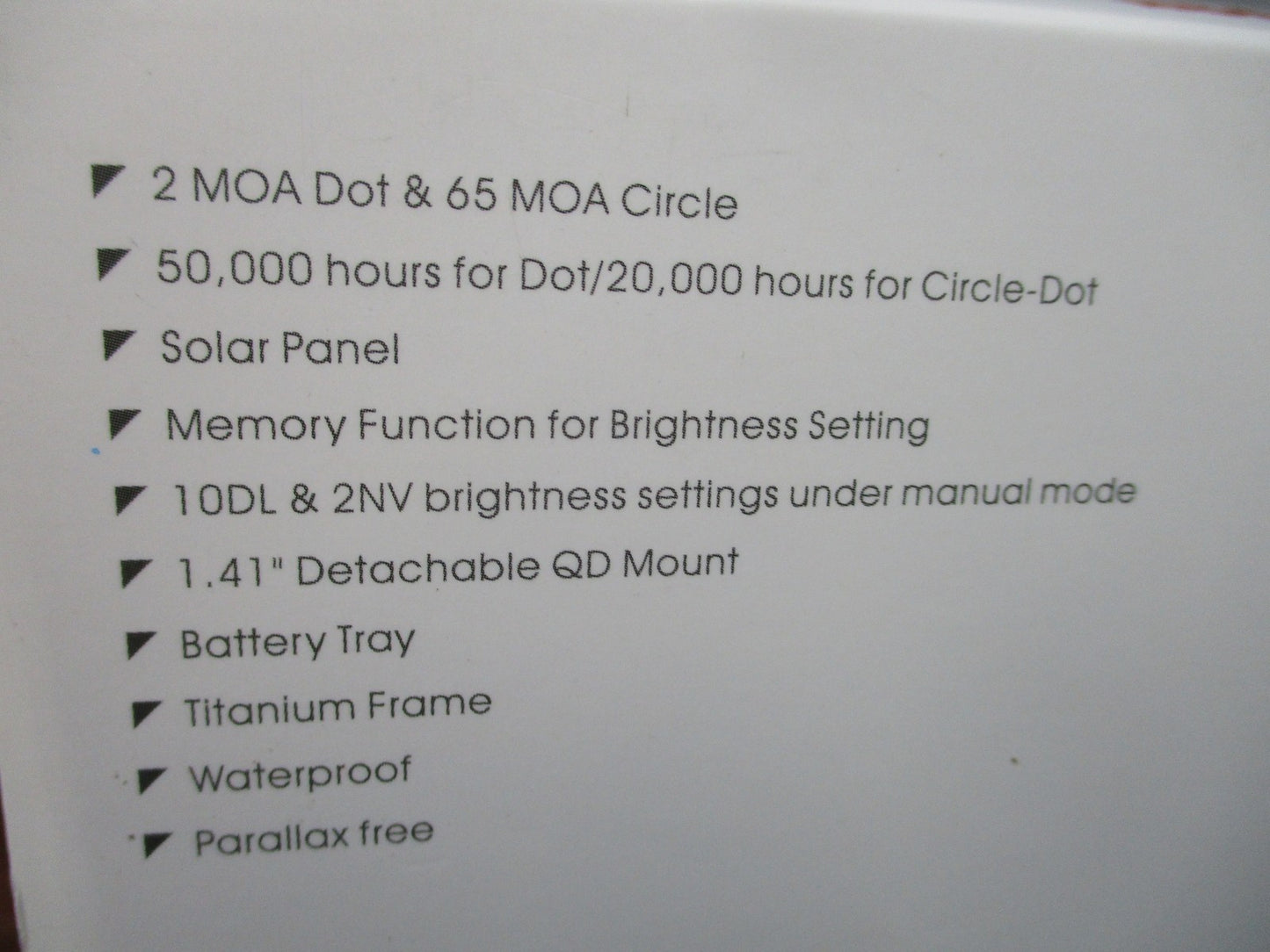 Holosun HS510C Red Dot Sight 2 MOA Dot 65 MOA Circle Solar QD Mount Solar