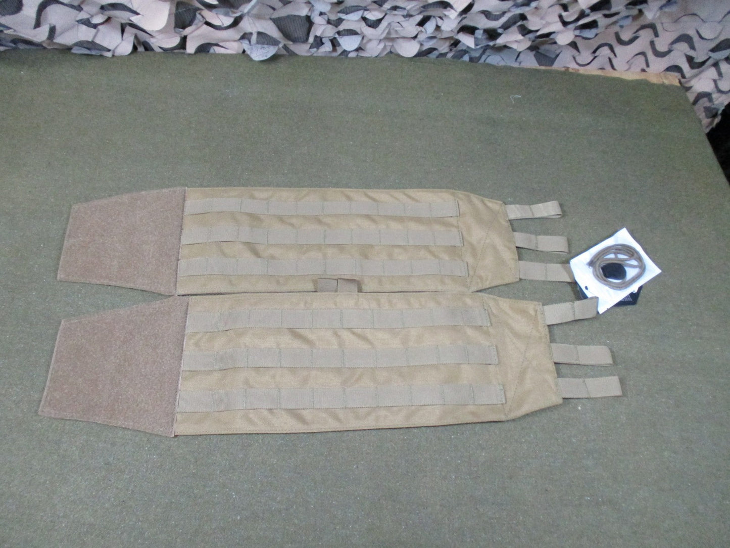 Condor Tactical Side Plate Pouch Set MOLLE Compatible Tan Coyote Brown New