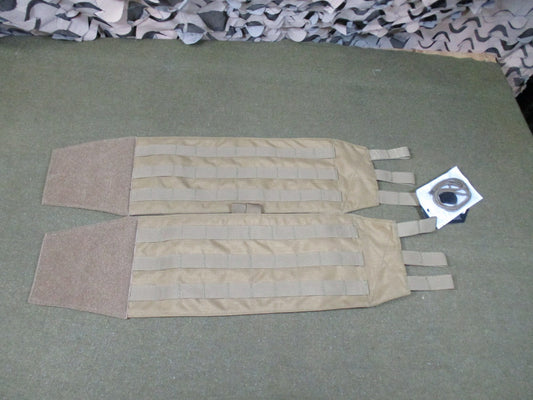 Condor Tactical Side Plate Pouch Set MOLLE Compatible Tan Coyote Brown New