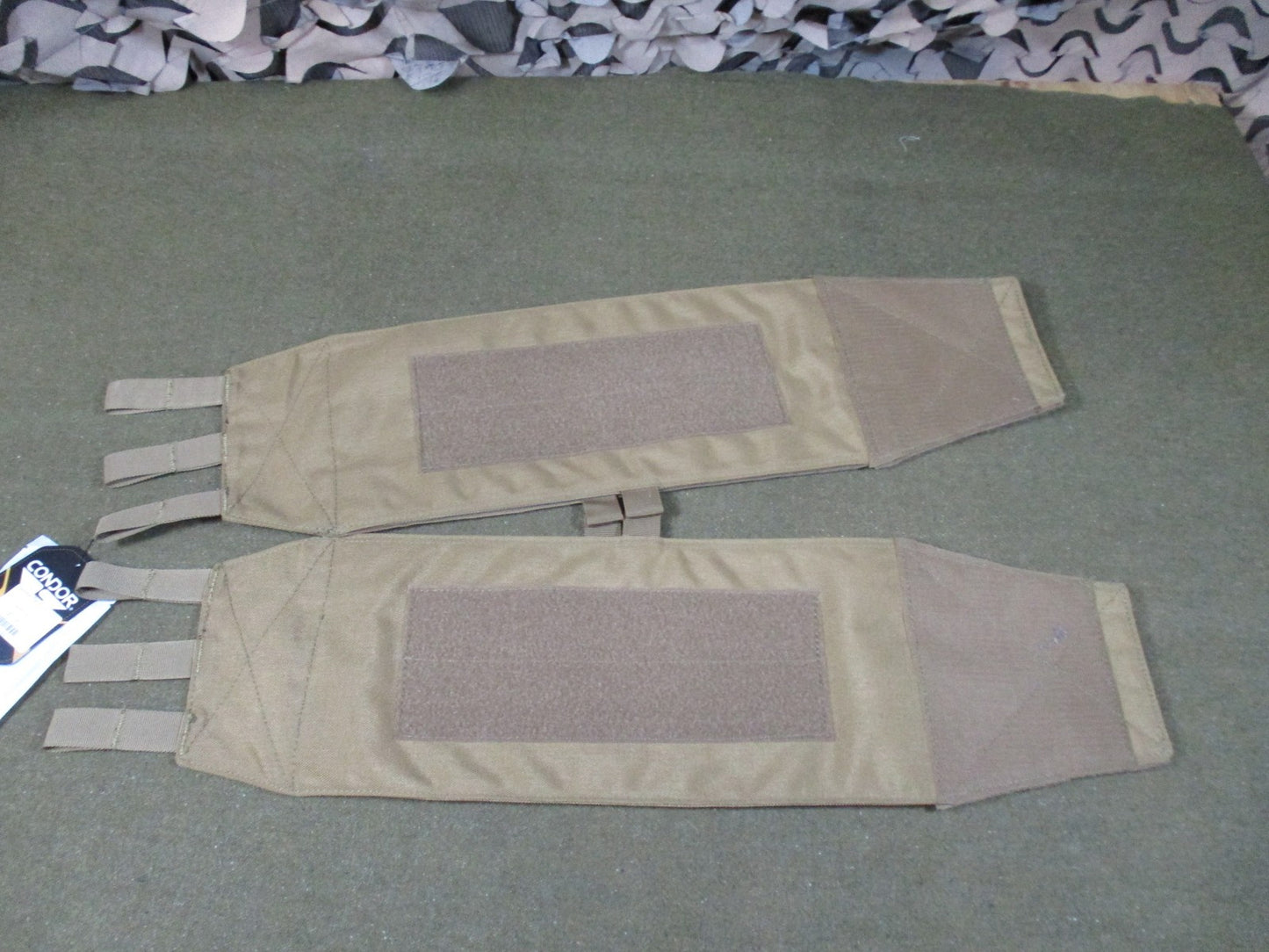 Condor Tactical Side Plate Pouch Set MOLLE Compatible Tan Coyote Brown New