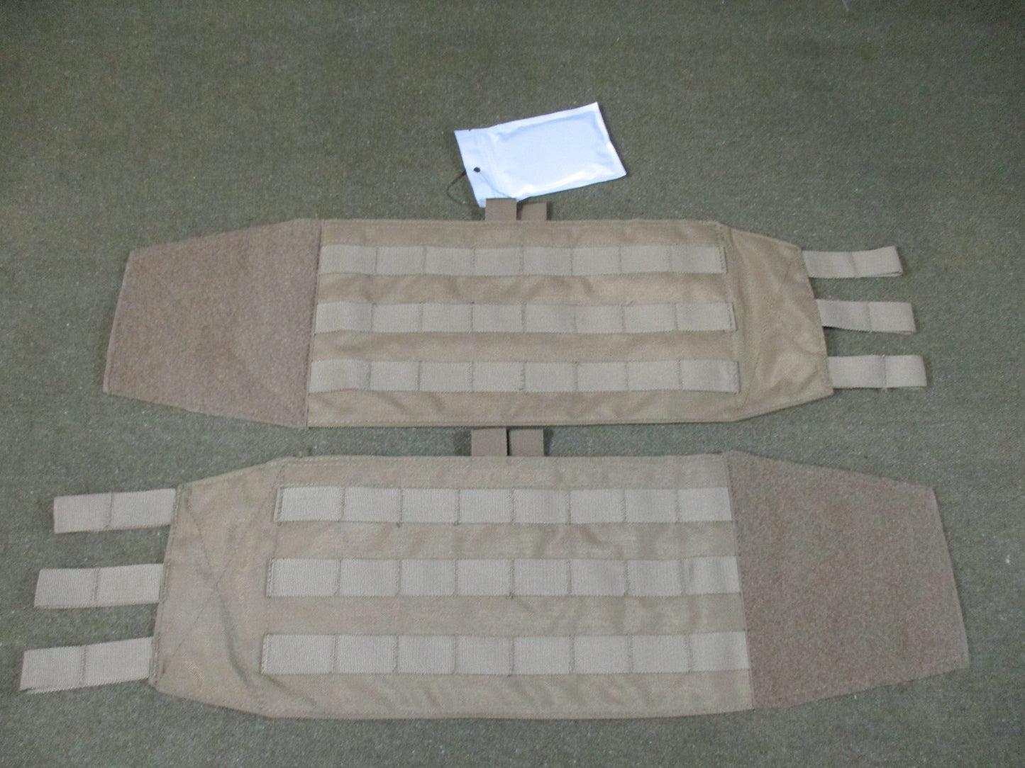 Tactical Plate Carrier Cummerbund Set MOLLE Side Armor Pouch Coyote Tan