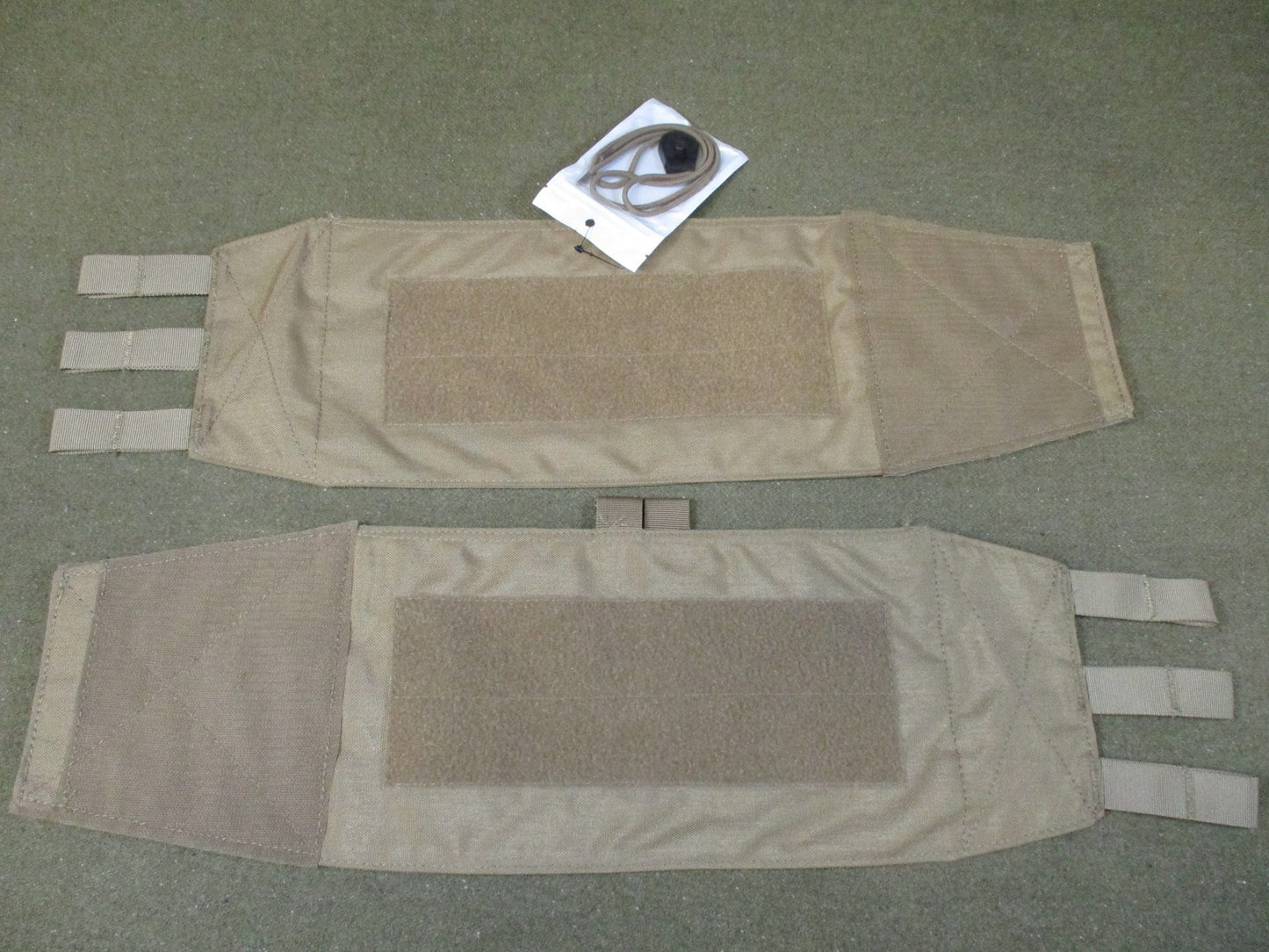 Tactical Plate Carrier Cummerbund Set MOLLE Side Armor Pouch Coyote Tan