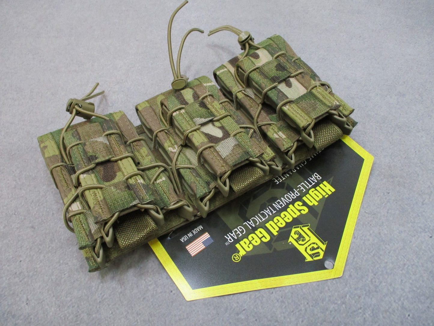 High Speed Gear Triple Double Decker Shingle MultiCam Rifle Pistol Mag Pouch NEW