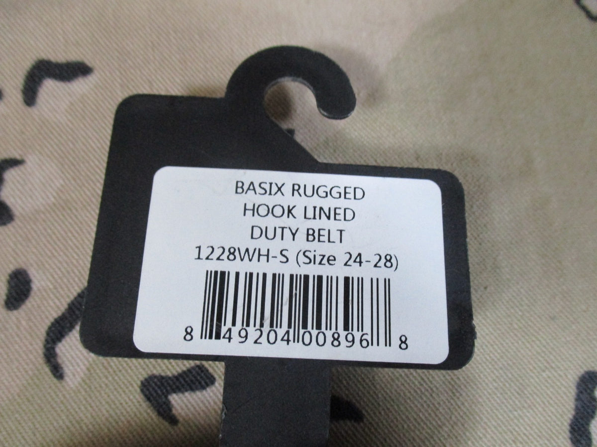 Hero's Pride Basix Rugged Hook Lined Duty Belt Size Small 24-28 New 2" 2 Inch