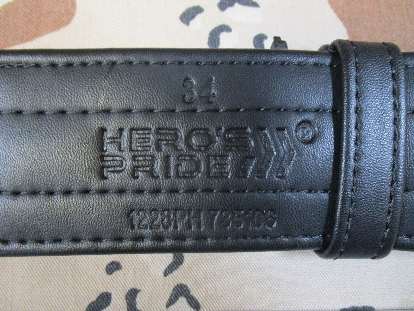 New Hero's Pride Basix Rugged Hook Lined Duty Belt Size M 28-34 Black