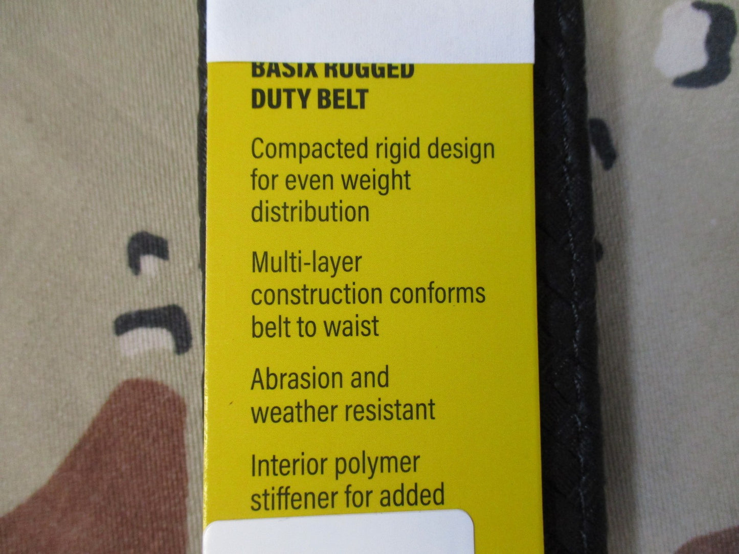 New Hero's Pride Basix Duty Belt 2 Inch Basketweave 2XL 46-52 Hook Lined 1228WH