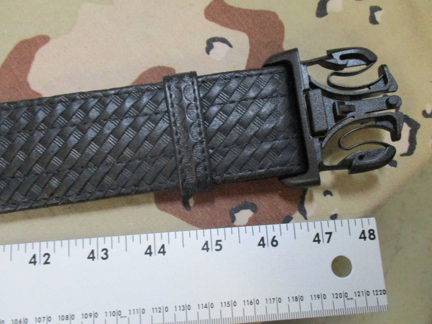 New Hero's Pride Basix Duty Belt 2 Inch Basketweave 2XL 46-52 Hook Lined 1228WH