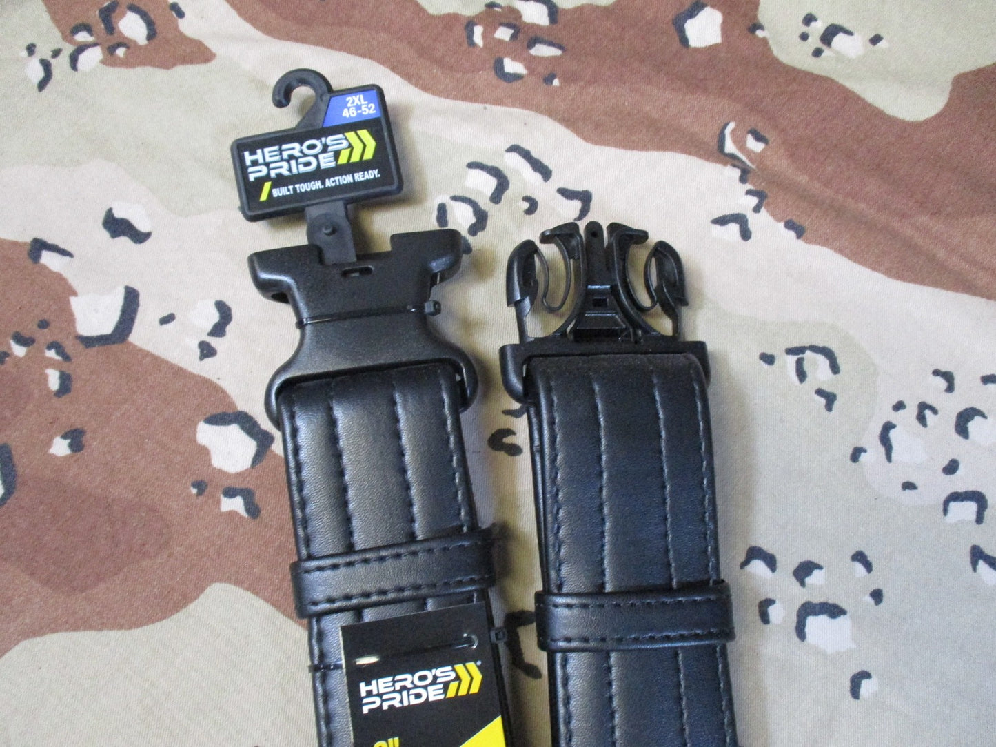 Hero's Pride Basix Rugged Duty Belt 2-Inch Black Size 2XL 46-52 New