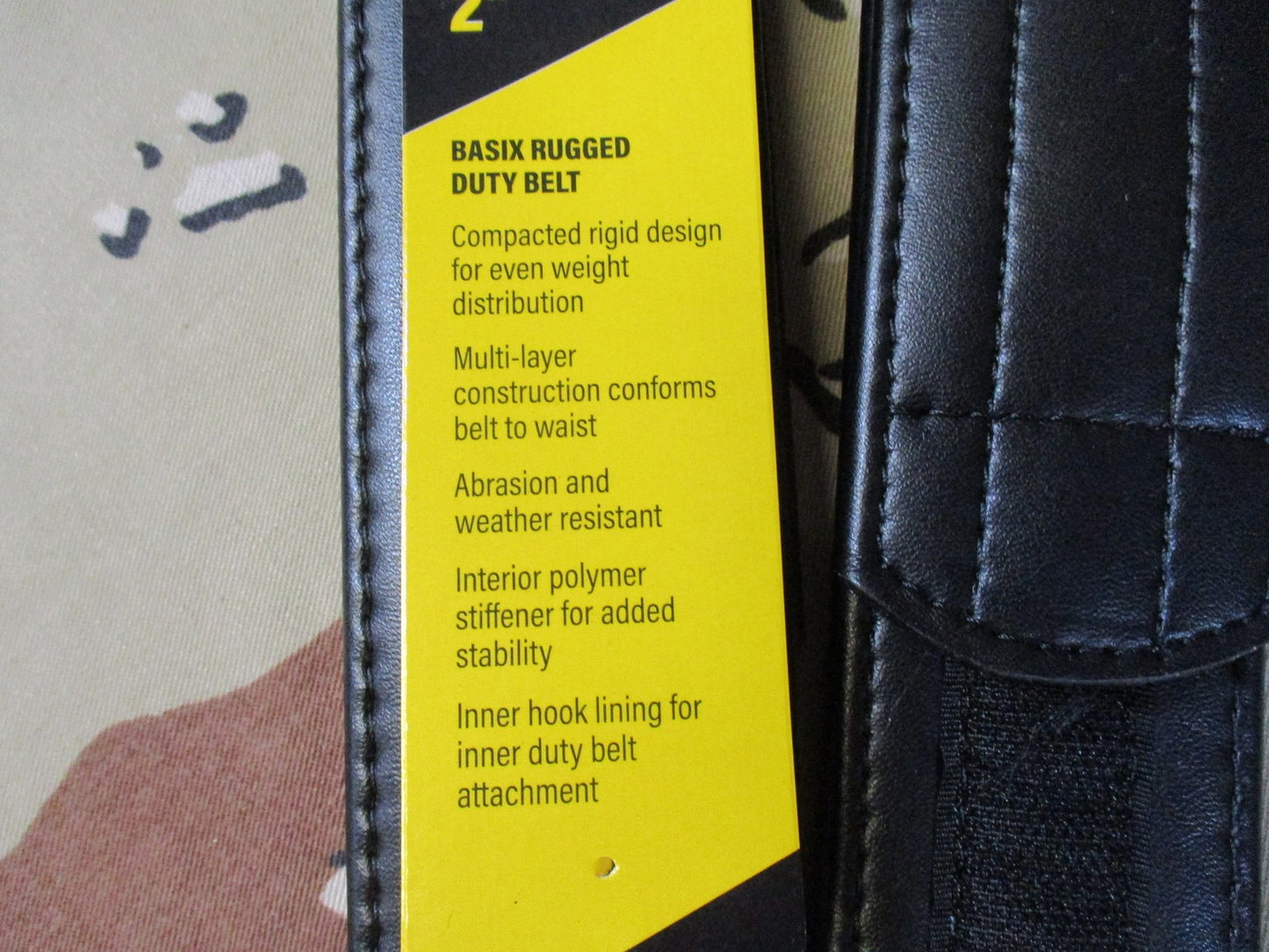 Hero's Pride Basix Rugged Duty Belt 2-Inch Black Size 2XL 46-52 New