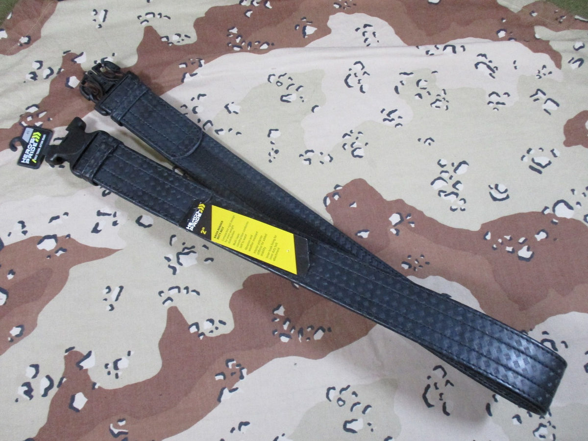 New Hero's Pride 2" Basix Rugged Duty Belt Basket Weave Size XL 40-46