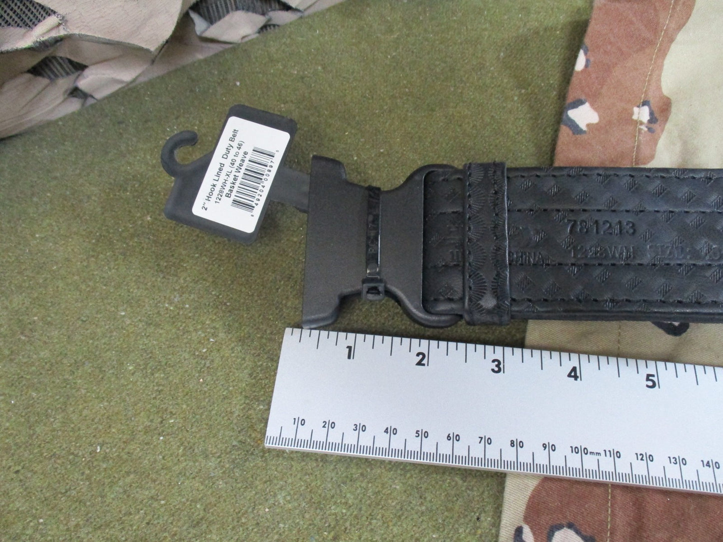 New Hero's Pride 2" Basix Rugged Duty Belt Basket Weave Size XL 40-46