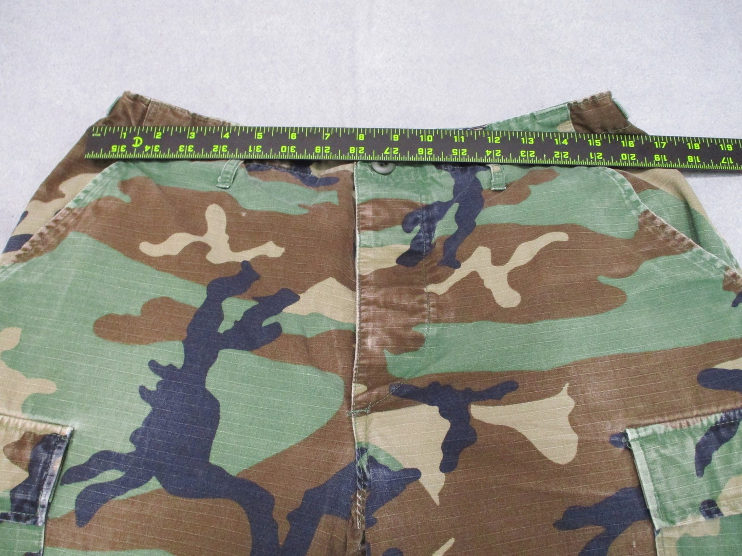 Propper Woodland Camo Combat Trousers Mens Medium Regular 100% Cotton Ripstop BD