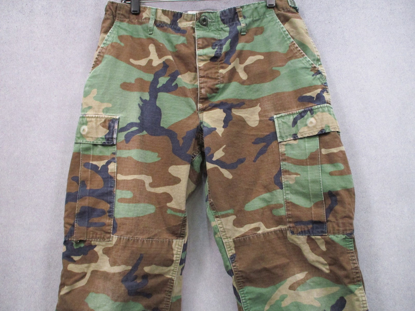Propper Woodland Camo Combat Trousers Mens Medium Regular 100% Cotton Ripstop BD