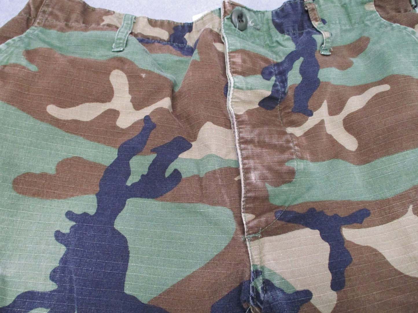 Propper Woodland Camo Combat Trousers Mens Medium Regular 100% Cotton Ripstop BD