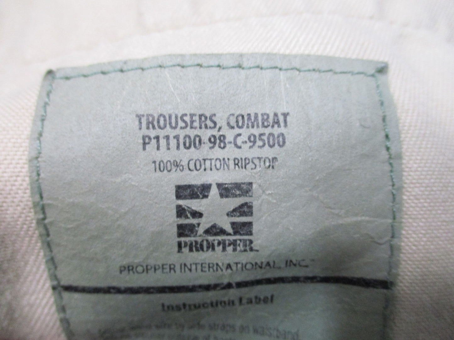 Propper Woodland Camo Combat Trousers Mens Medium Regular 100% Cotton Ripstop BD