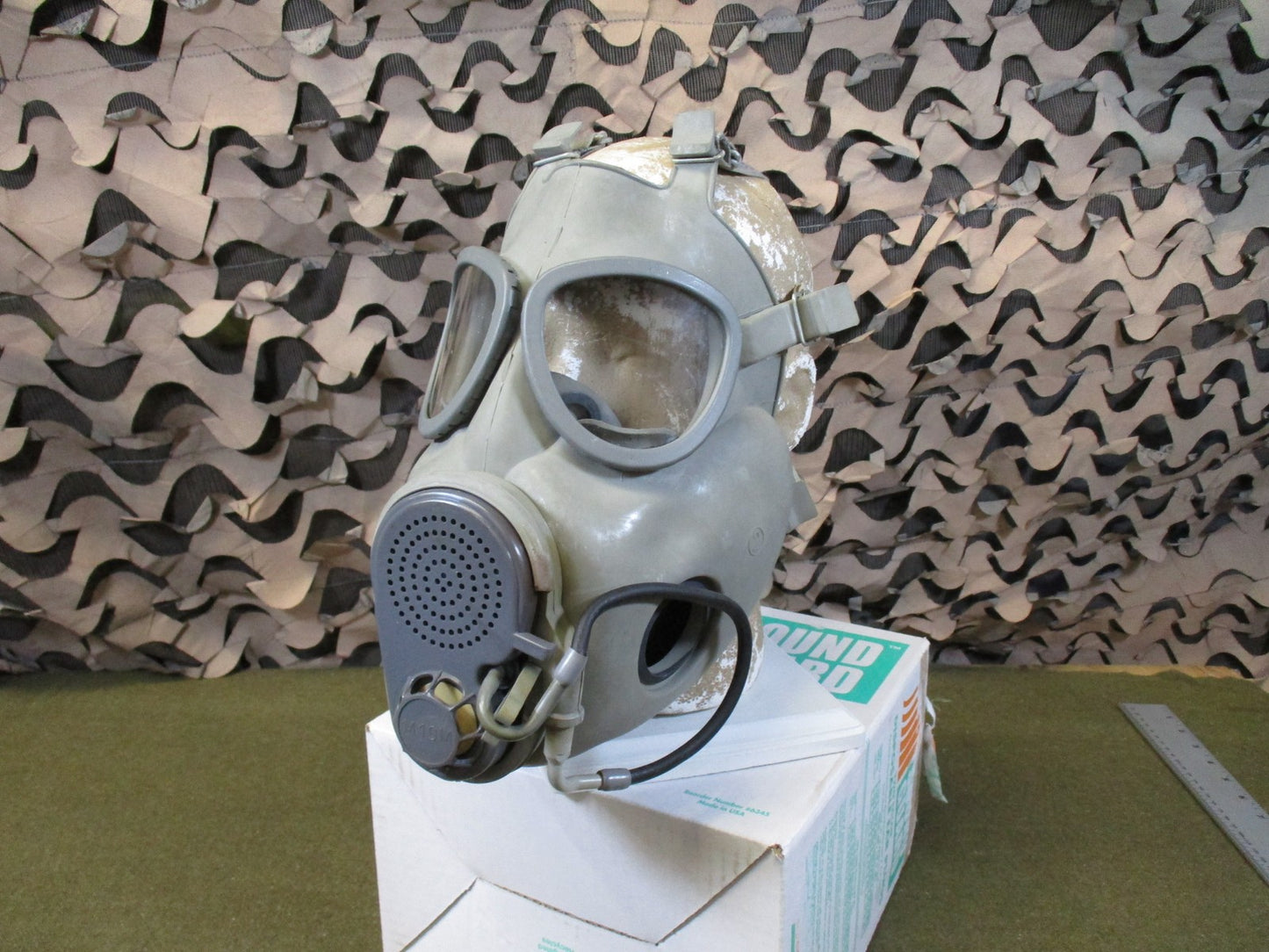 Military Surplus M10M Gas Mask Kit with Carry Bag and Accessories size 2 two