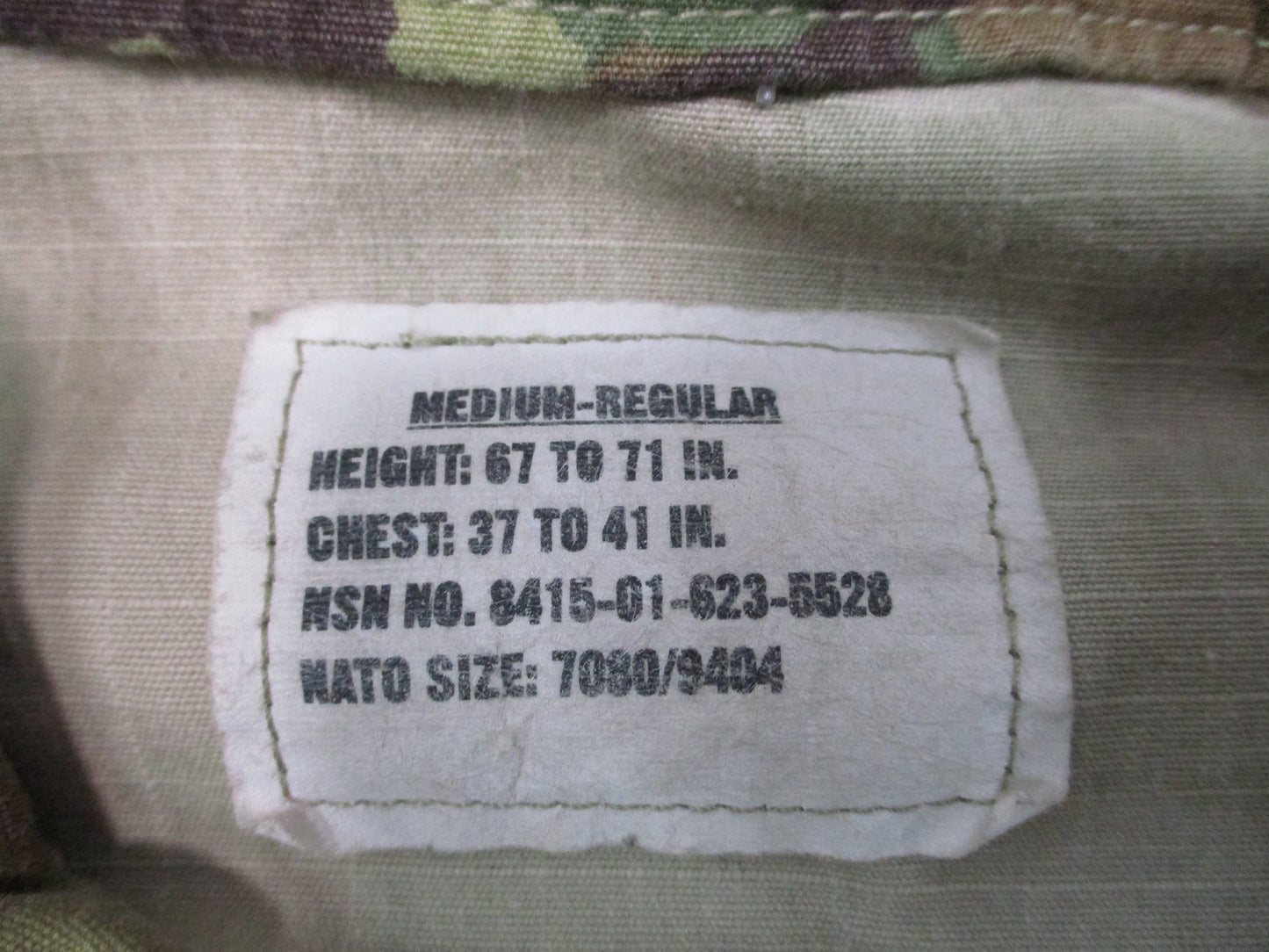 Genuine US Army ACU Coat OCP Scorpion W2 Camo Medium Regular Ripstop Uniform