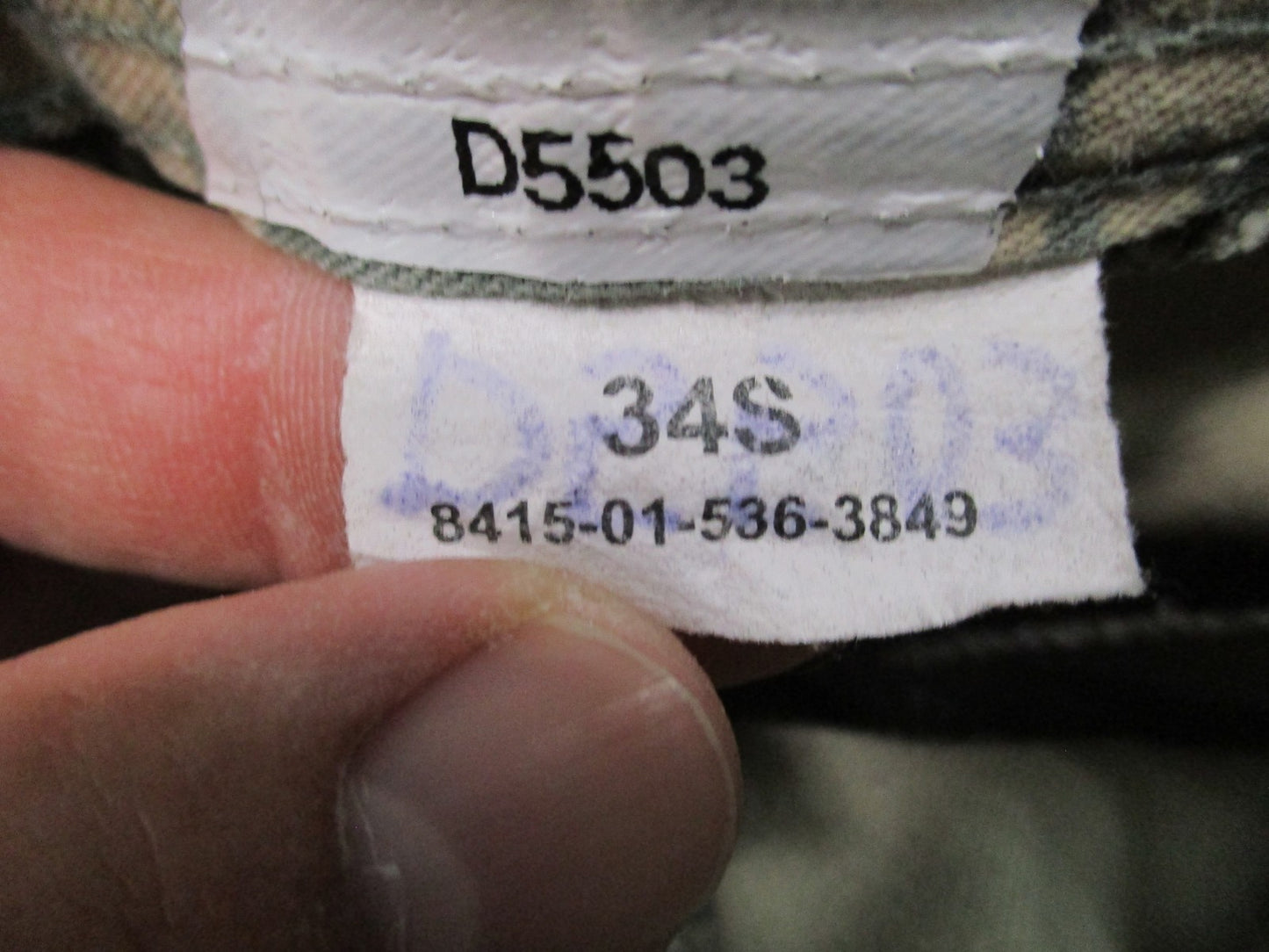 USGI USAF ABU Airman Battle Uniform Pants 34S Tiger Stripe 8415-01-536-3849