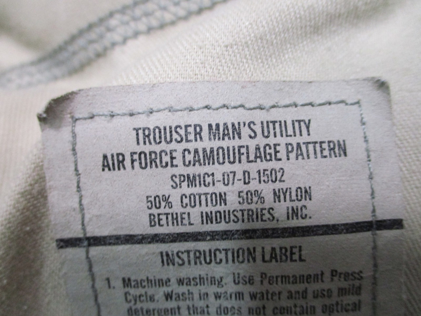 USGI USAF ABU Airman Battle Uniform Pants 34S Tiger Stripe 8415-01-536-3849