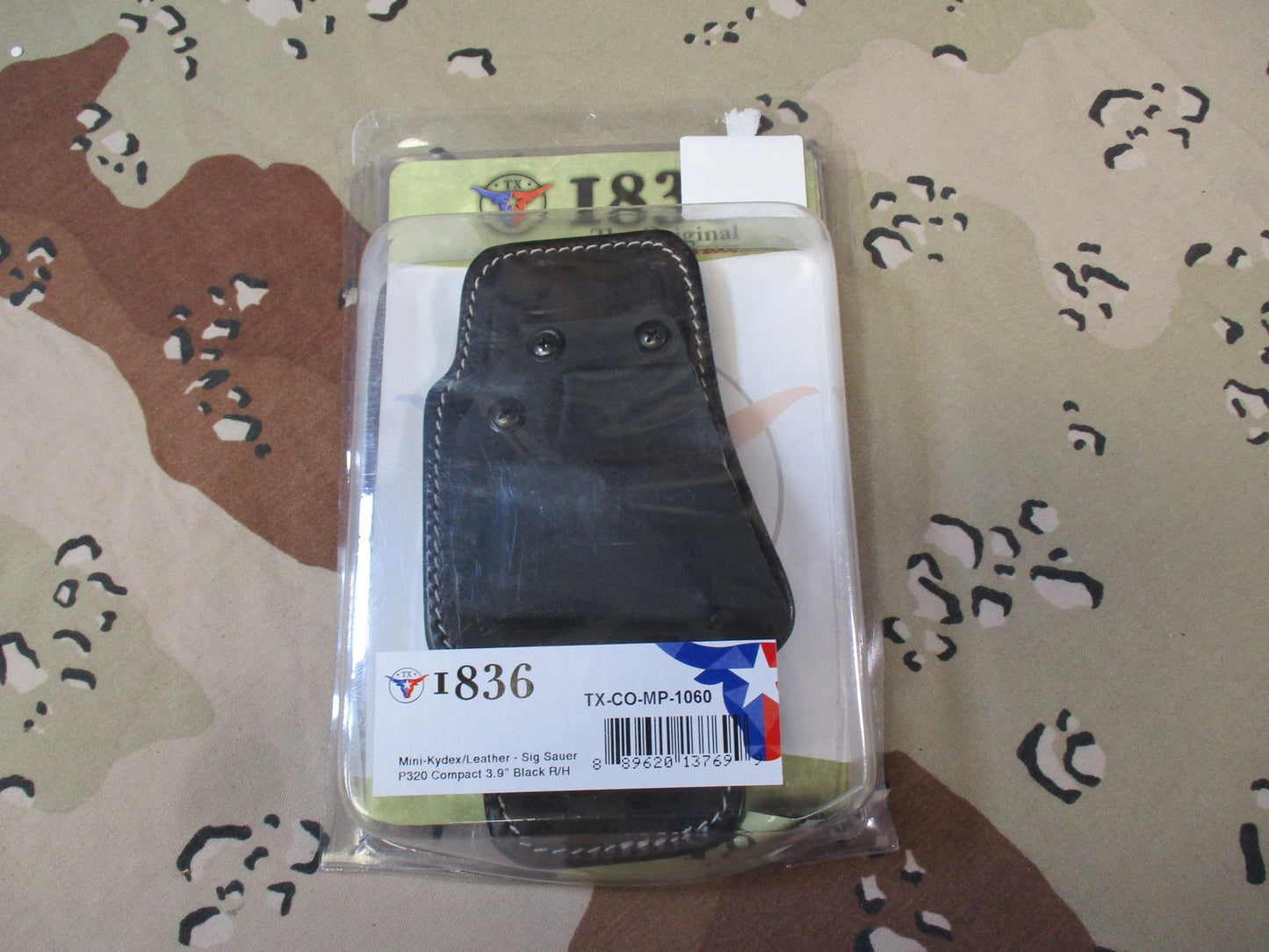 1836 Leather Holster  Sig Sauer P320 Compact 3.9" Right Hand Black New