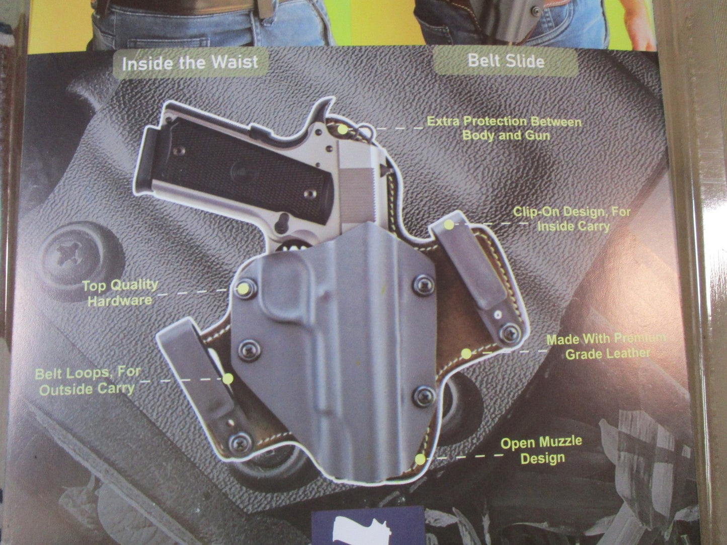 1836 Tagua Hybrid Kydex Leather Holster for Taurus PT111 PT140 Gen2 IWB OWB New