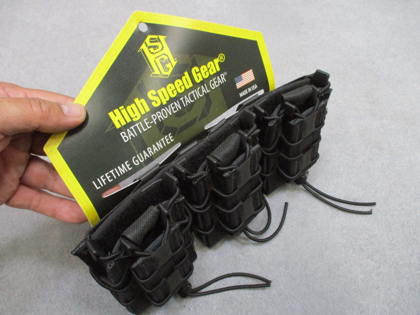 High Speed Gear Double Decker TACO® Triple Shingle Rifle Mag Pouch MOLLE Black