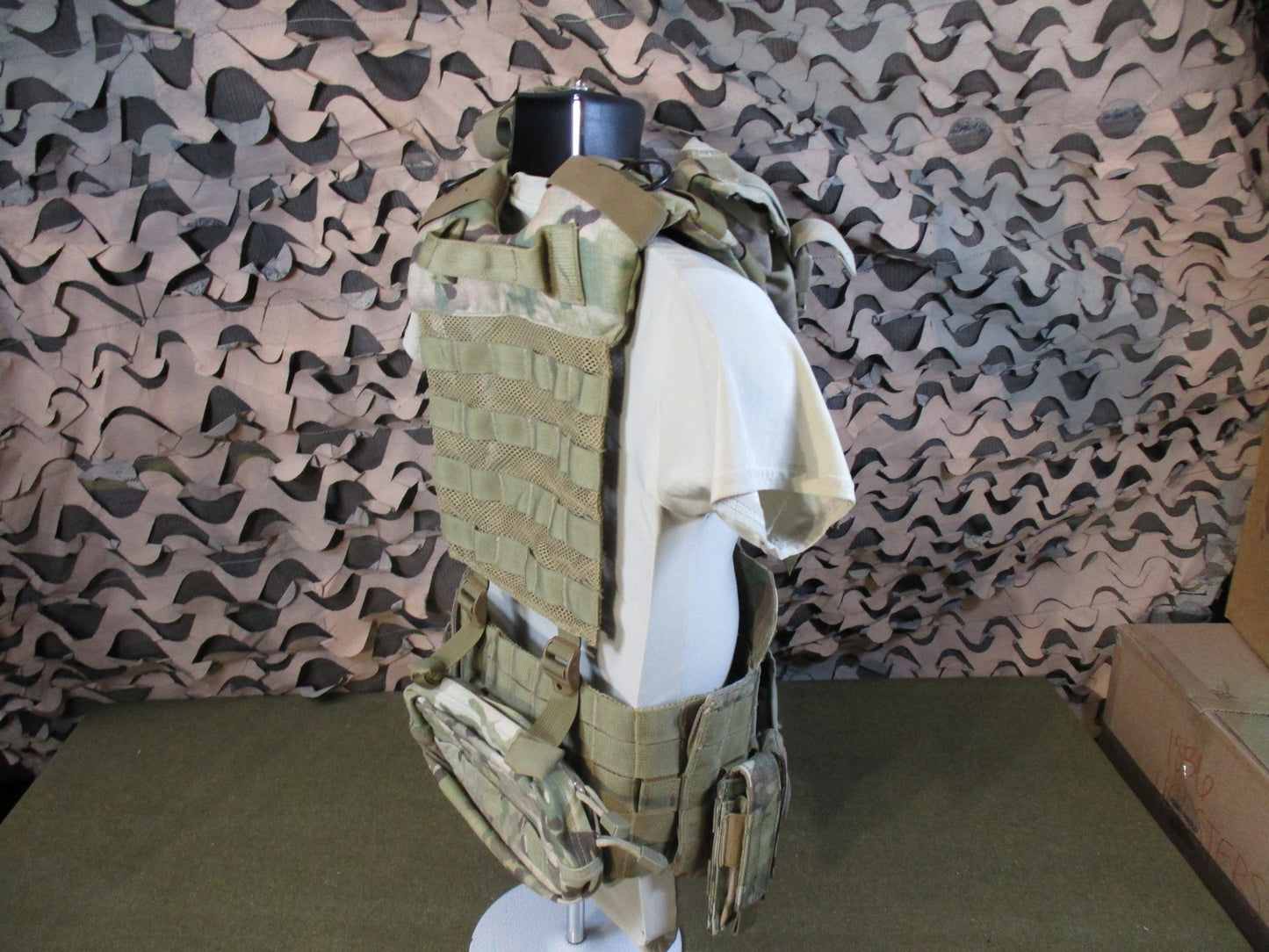 US Military DFLCS V2 MOLLE Tactical Chest Rig Multicam Medium Complete Set w/ Pouches