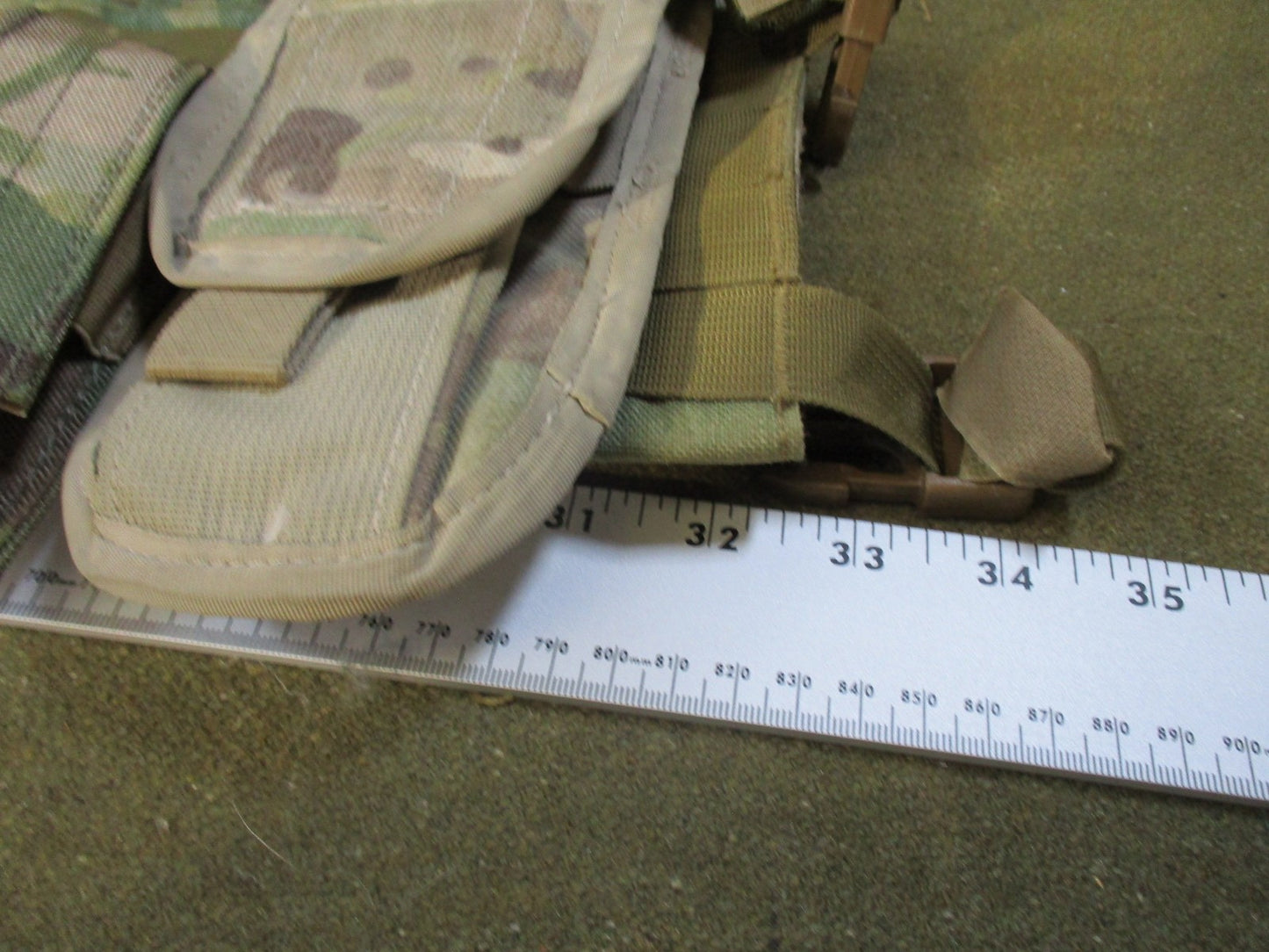 US Military DFLCS V2 MOLLE Tactical Chest Rig Multicam Medium Complete Set w/ Pouches
