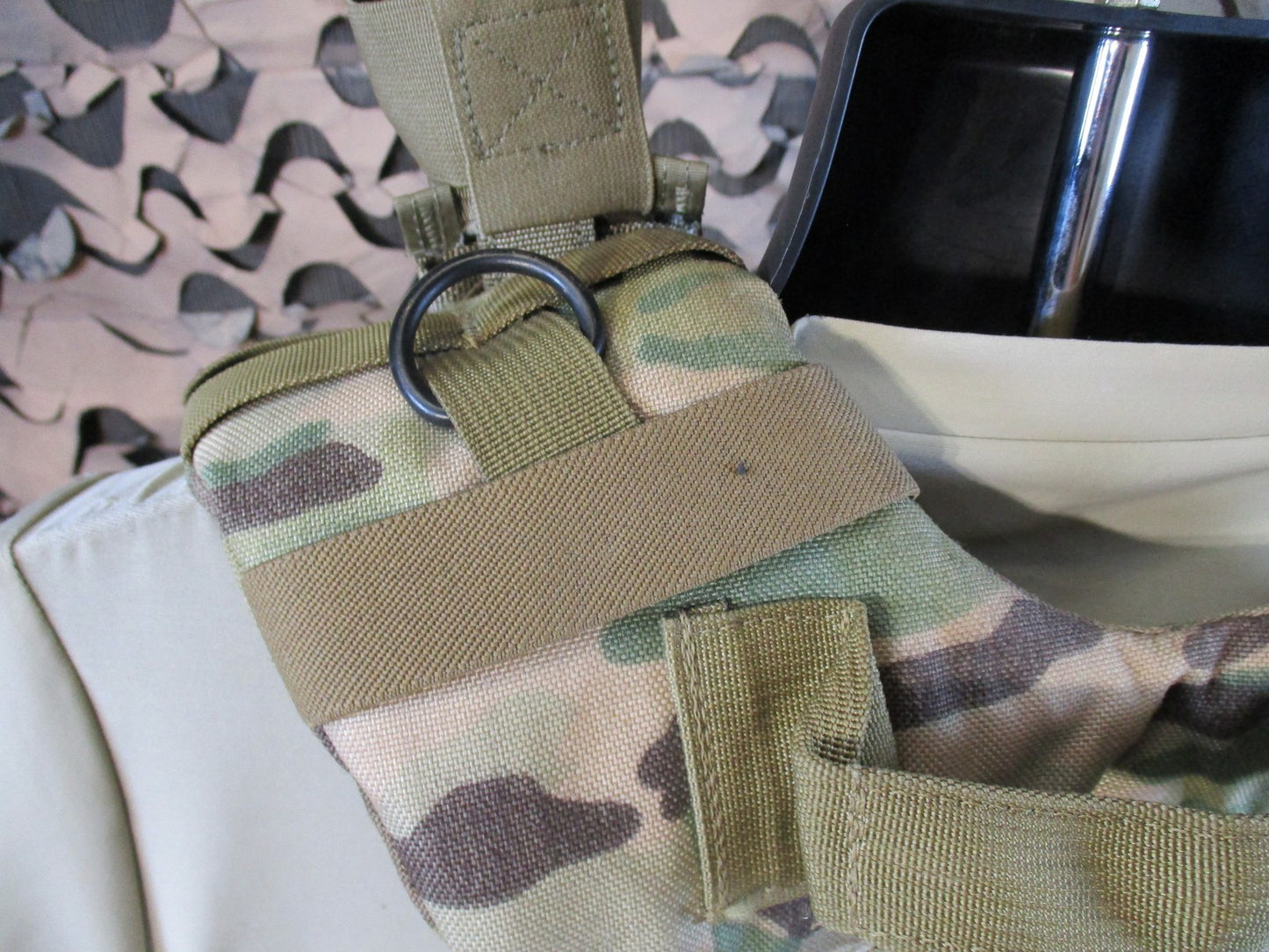 US Military DFLCS V2 MOLLE Tactical Chest Rig Multicam Medium Complete Set w/ Pouches
