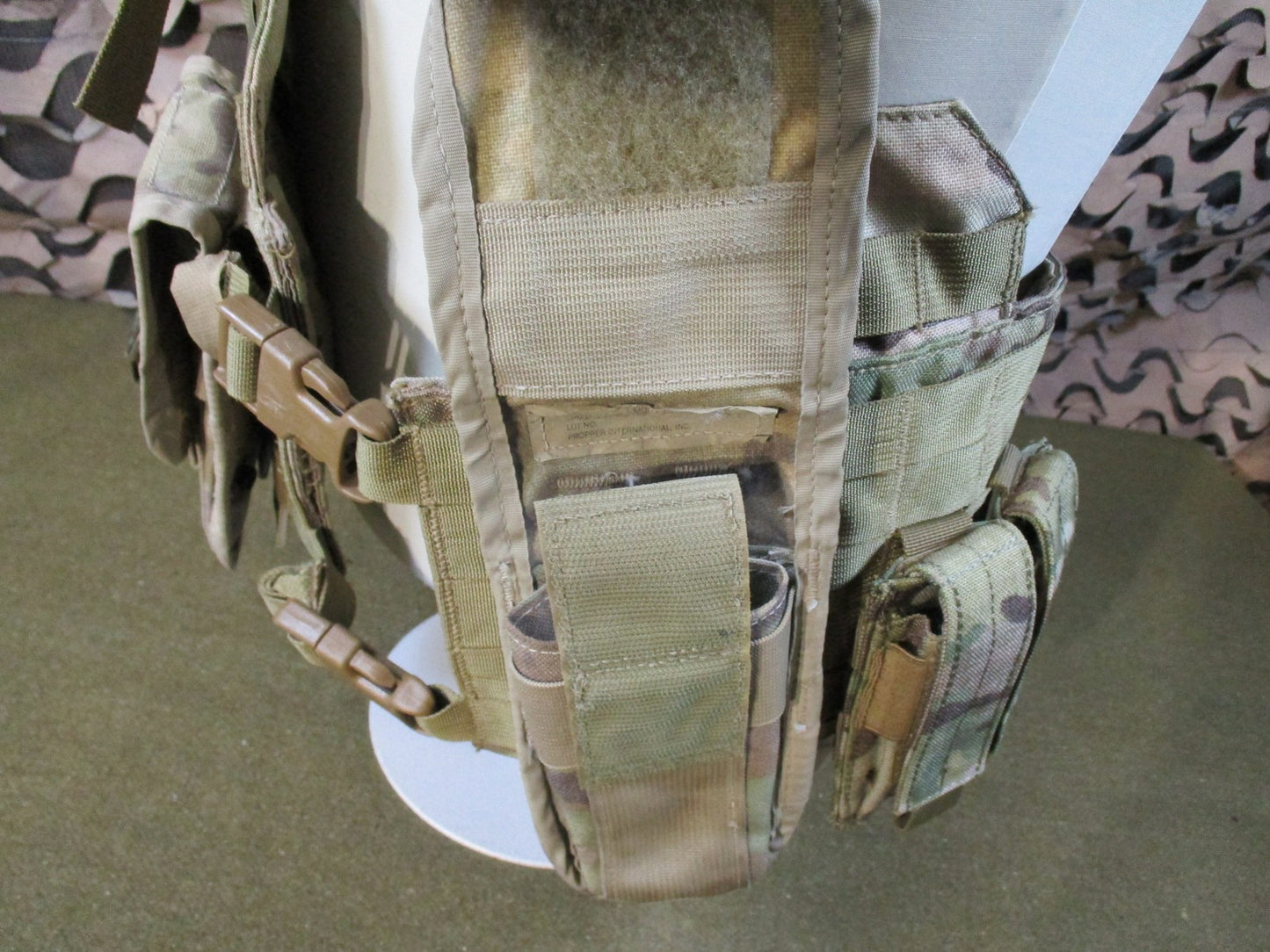 US Military DFLCS V2 MOLLE Tactical Chest Rig Multicam Medium Complete Set w/ Pouches