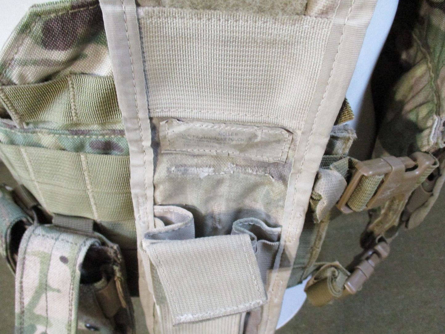 US Military DFLCS V2 MOLLE Tactical Chest Rig Multicam Medium Complete Set w/ Pouches