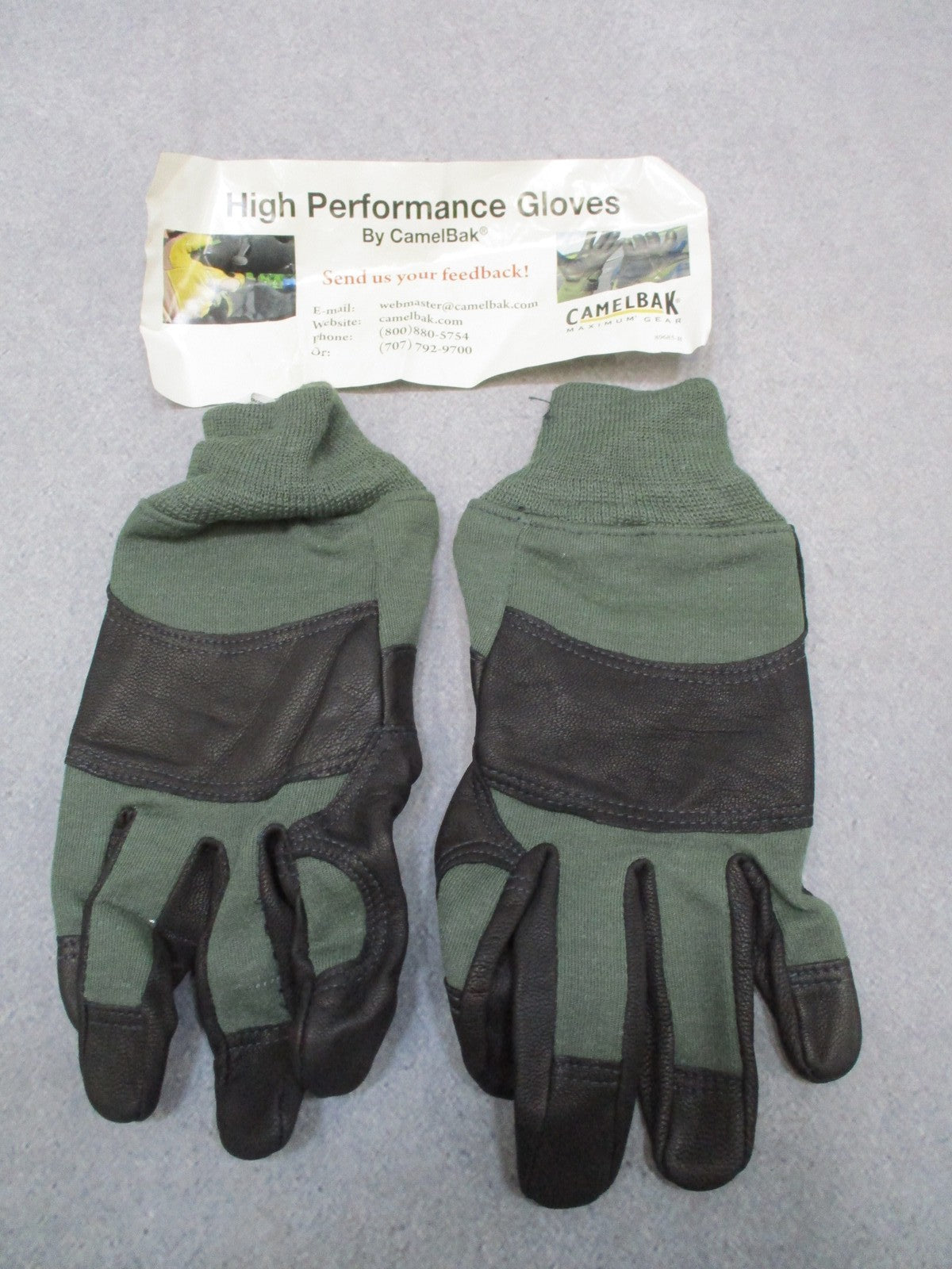 USGI Army USMC CamelBak MCX Combat Gloves Short X-Large Green Leather Military