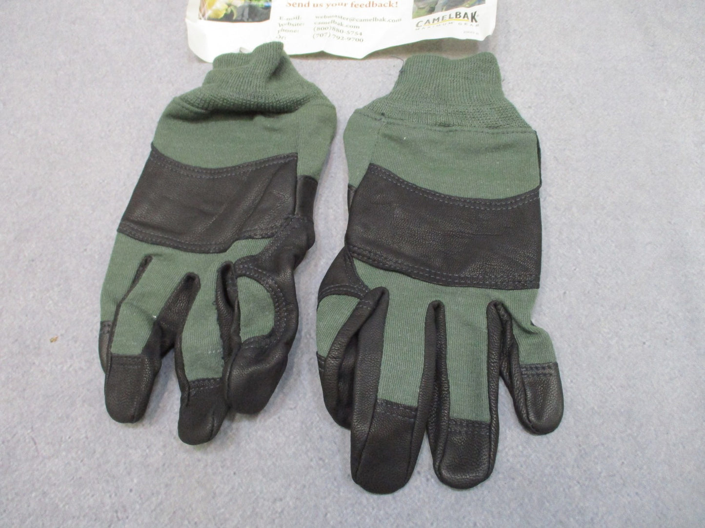 USGI Army USMC CamelBak MCX Combat Gloves Short X-Large Green Leather Military